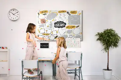 Cork memo board New Year's goals