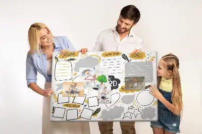 Cork memo board for New Year's goals