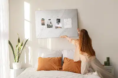 Decorative Marble Printed Cork Board