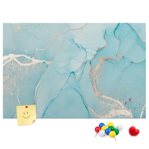 Decorative marble cork memo board