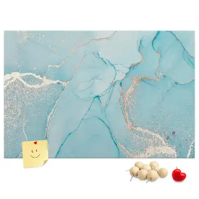 Decorative marble cork memo board