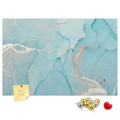 Decorative marble cork memo board