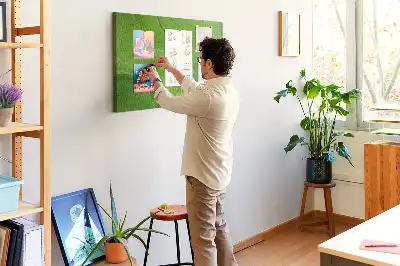Modern Waves Printed Cork Board