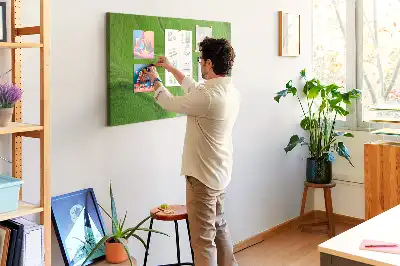 Modern Waves Printed Cork Board