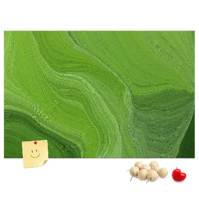 Modern Waves Printed Cork Board