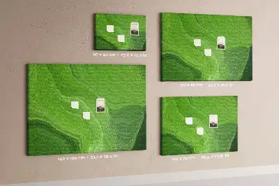 Printed Cork Board Modern waves