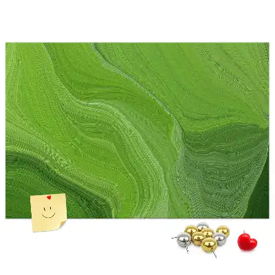 Modern Waves Printed Cork Board