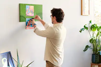 Printed Cork Board Modern waves