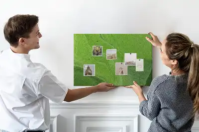 Modern Waves Printed Cork Board