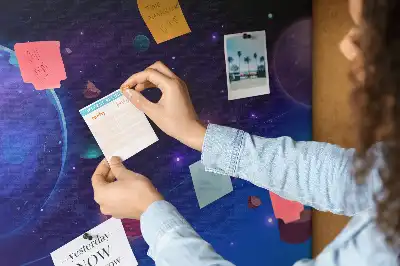 Galaxy planets cork memo board