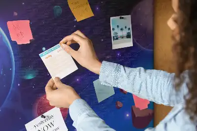 Galaxy planets cork memo board