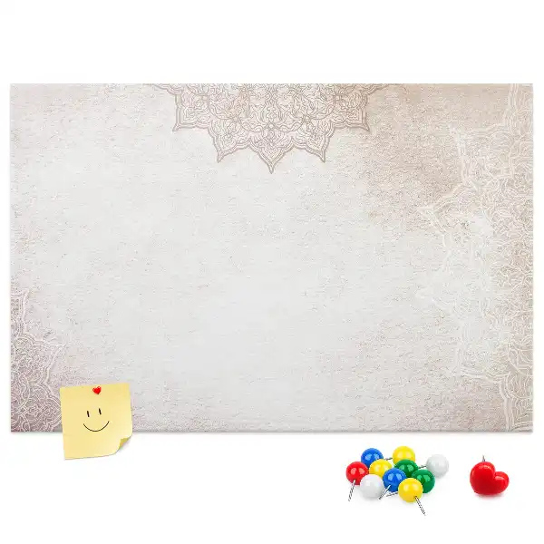 Decorative Pattern Cork Memo Board