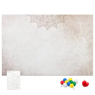 Decorative Pattern Cork Memo Board