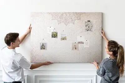 Decorative Pattern Cork Memo Board