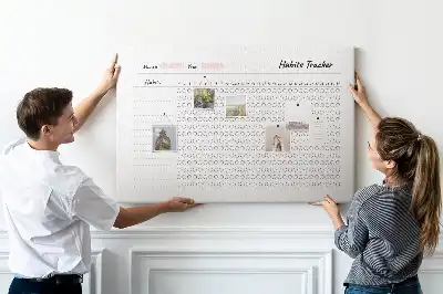 Printed Cork Board Habit tracker