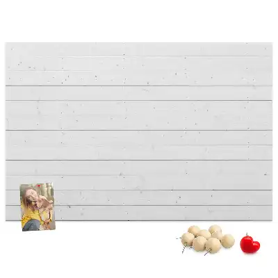 Printed Cork Memo Board with Wooden Panels Pattern