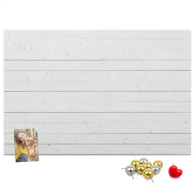 Printed Cork Memo Board with Wooden Panels Pattern