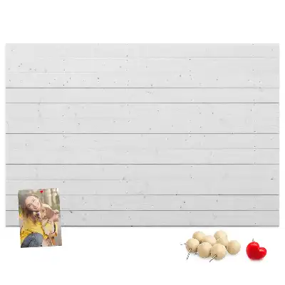 Printed Cork Memo Board with Wooden Panels Pattern