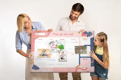 Weekly Planner Cork Memo Board