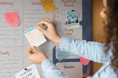 Weekly Planner Cork Memo Board