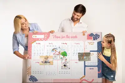 Weekly Planner Cork Memo Board
