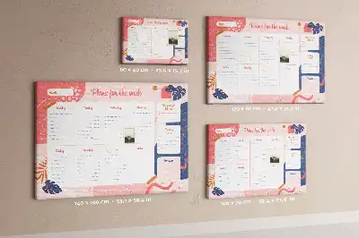 Weekly Planner Cork Memo Board
