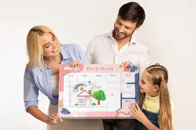 Weekly Planner Cork Memo Board