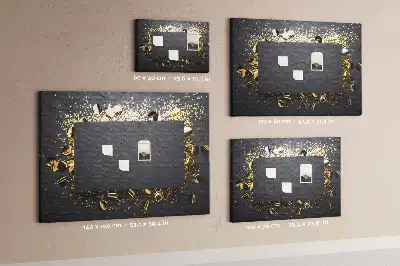 Printed Gold Confetti Cork Memo Board