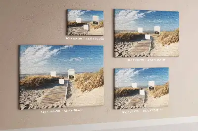 Beach view cork memo board