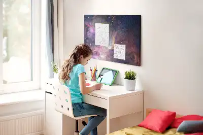 Galaxy World Printed Cork Board