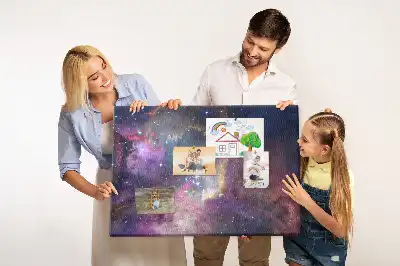 Galaxy World Printed Cork Board