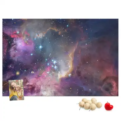 Galaxy World Printed Cork Board