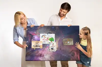 Galaxy World Printed Cork Board