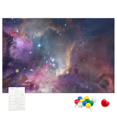 Galaxy World Printed Cork Board