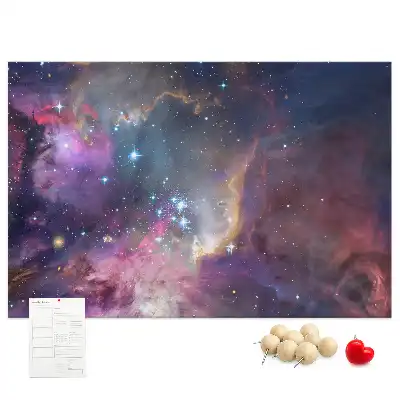 Galaxy World Printed Cork Board