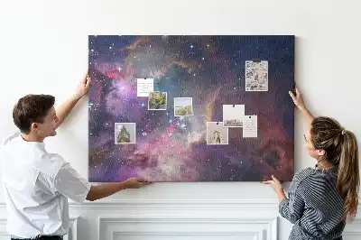 Galaxy World Printed Cork Board