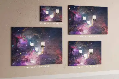 Galaxy World Printed Cork Board