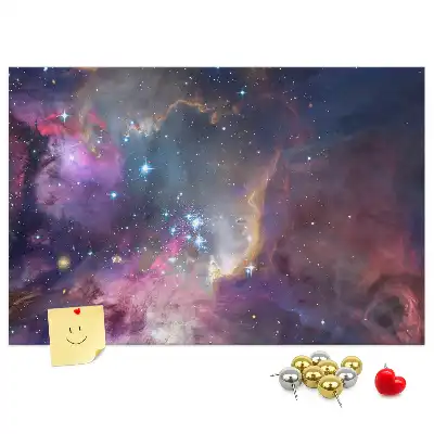 Galaxy World Printed Cork Board