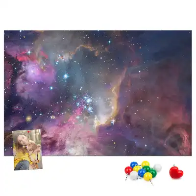 Galaxy World Printed Cork Board
