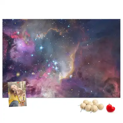 Galaxy World Printed Cork Board