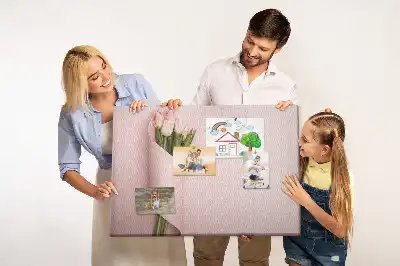 Printed Cork Memo Board in Flower Bouquet Design