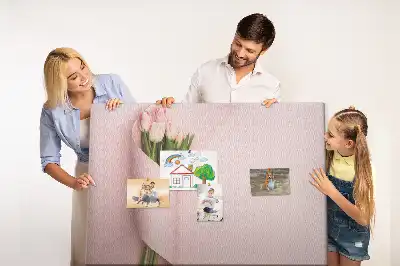 Printed Cork Memo Board in Flower Bouquet Design