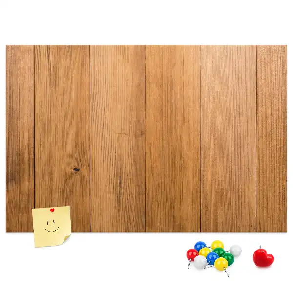 Cork memo board with wooden frame