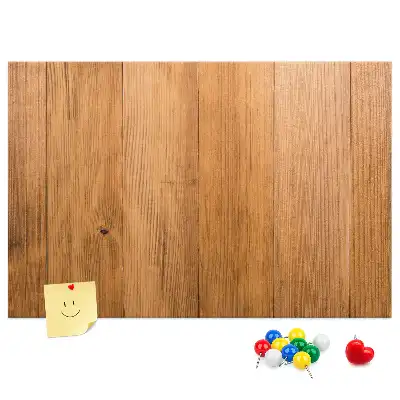 Cork memo board with wooden frame