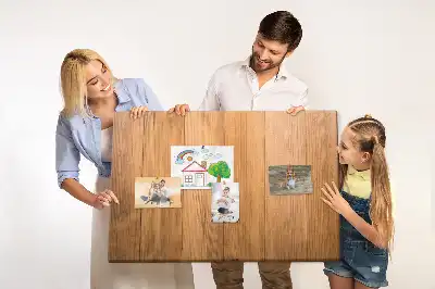 Cork memo board with wooden frame