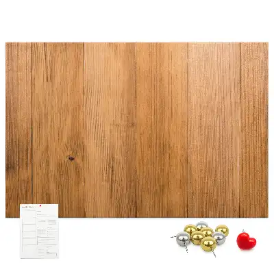 Cork memo board with wooden frame