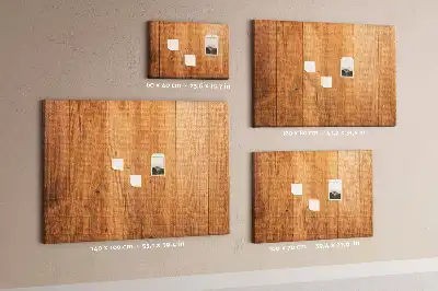 Cork memo board with wooden frame