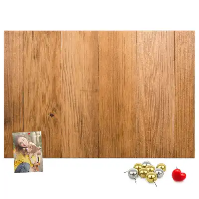 Cork memo board with wooden frame