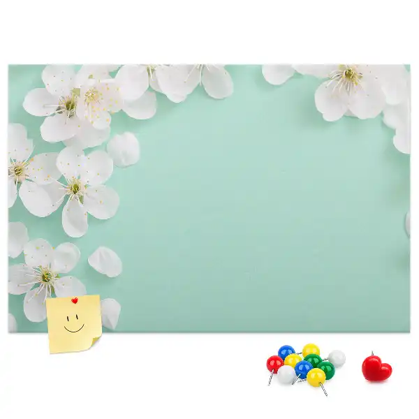 Blooming Daisies Printed Cork Board