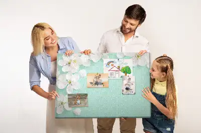 Blooming Daisies Printed Cork Board